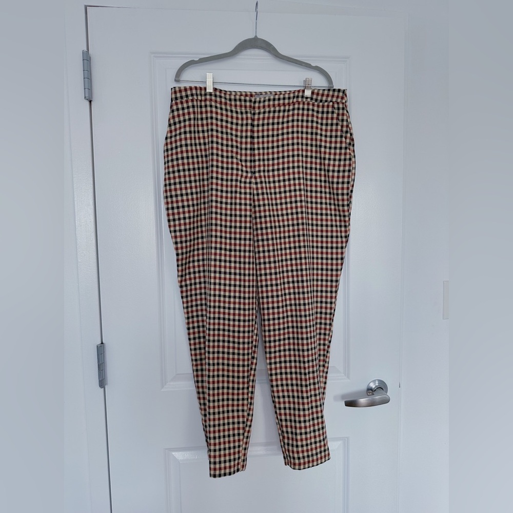 ASOS Brown Checkered Trousers